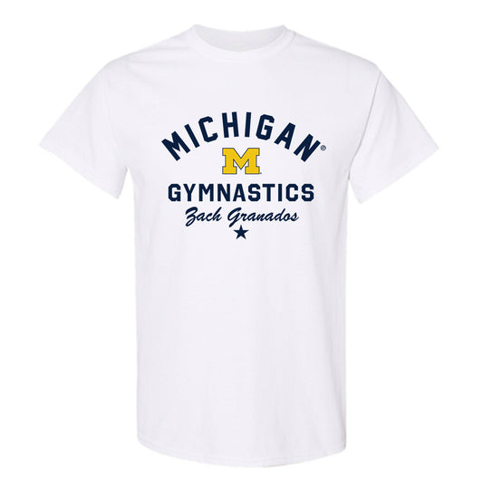 Michigan - NCAA Men's Gymnastics : Zach Granados - Classic Shersey T-Shirt-0