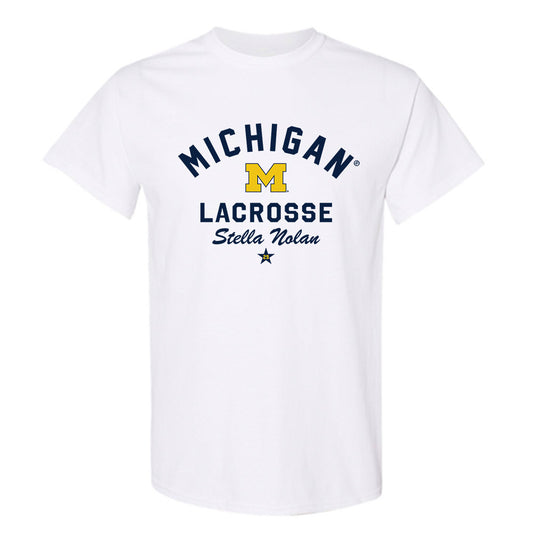 Michigan - NCAA Women's Lacrosse : Stella Nolan - Classic Shersey T-Shirt-0