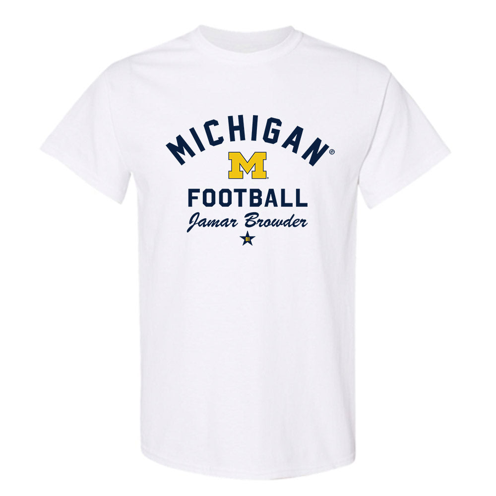 Michigan - NCAA Football : Jamar Browder - Classic Shersey T-Shirt-0