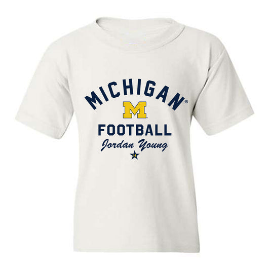 Michigan - NCAA Football : Jordan Young - Classic Shersey Youth T-Shirt-0