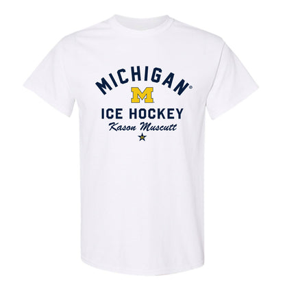 Michigan - NCAA Men's Ice Hockey : Kason Muscutt - Classic Shersey T-Shirt-0