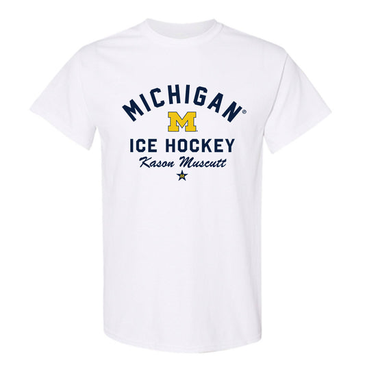 Michigan - NCAA Men's Ice Hockey : Kason Muscutt - Classic Shersey T-Shirt-0