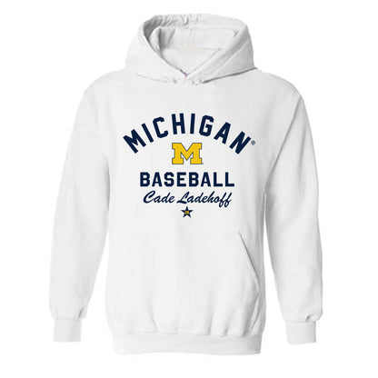 Michigan - NCAA Baseball : Cade Ladehoff - Classic Shersey Hooded Sweatshirt-0