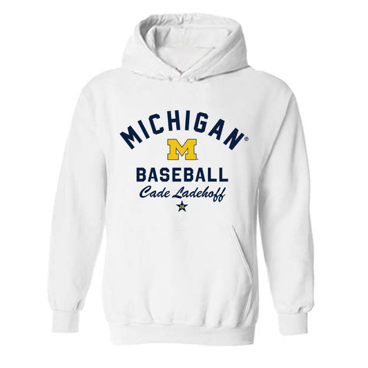 Michigan - NCAA Baseball : Cade Ladehoff - Classic Shersey Hooded Sweatshirt-0
