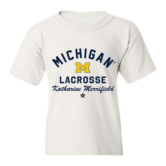 Michigan - NCAA Women's Lacrosse : Katharine Merrifield - Classic Shersey Youth T-Shirt-0