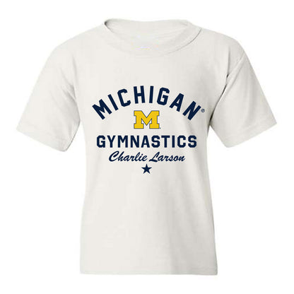 Michigan - NCAA Men's Gymnastics : Charlie Larson - Classic Shersey Youth T-Shirt-0