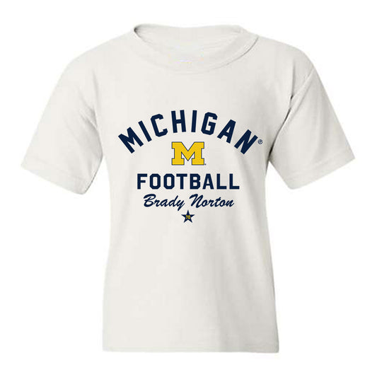 Michigan - NCAA Football : Brady Norton - Classic Shersey Youth T-Shirt-0