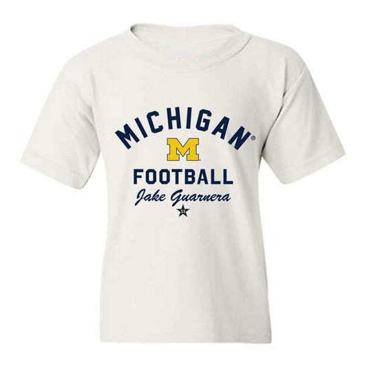 Michigan - NCAA Football : Jake Guarnera - Classic Shersey Youth T-Shirt-0
