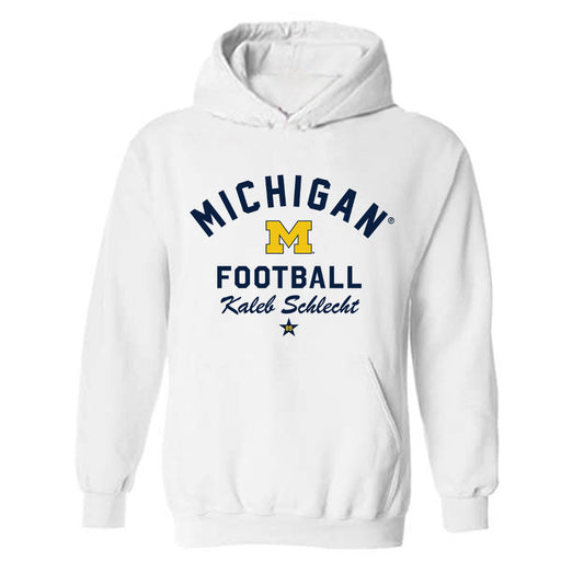 Michigan - NCAA Football : Kaleb Schlecht - Classic Shersey Hooded Sweatshirt-0