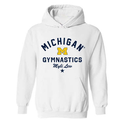 Michigan - NCAA Women's Gymnastics : Myli Lew - Classic Shersey Hooded Sweatshirt-0