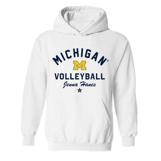 Michigan - NCAA Women's Volleyball : Jenna Hanes - Classic Shersey Hooded Sweatshirt-0