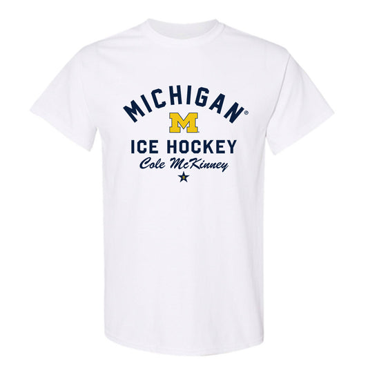 Michigan - NCAA Men's Ice Hockey : Cole McKinney - Classic Shersey T-Shirt-0