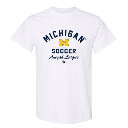 Michigan - NCAA Women's Soccer : Aniyah League - Classic Shersey T-Shirt-0