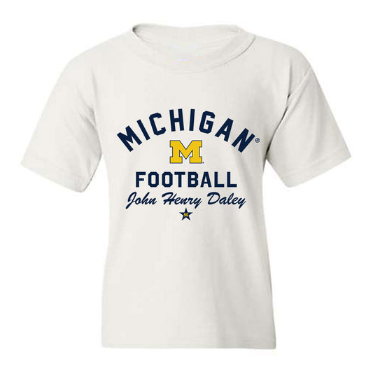 Michigan - NCAA Football : John Henry Daley - Classic Shersey Youth T-Shirt-0