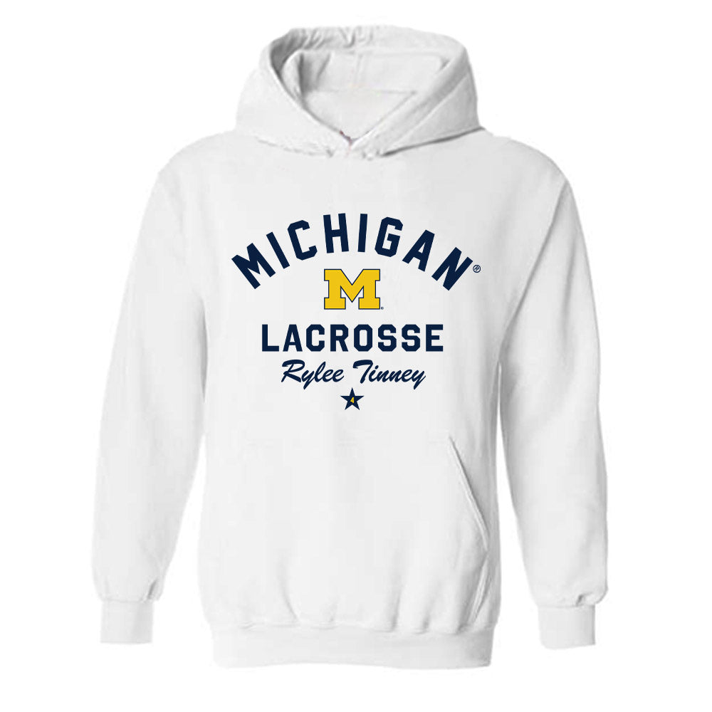 Michigan - NCAA Women's Lacrosse : Rylee Tinney - Classic Shersey Hooded Sweatshirt-0