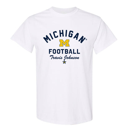 Michigan - NCAA Football : Travis Johnson - Classic Shersey T-Shirt-0