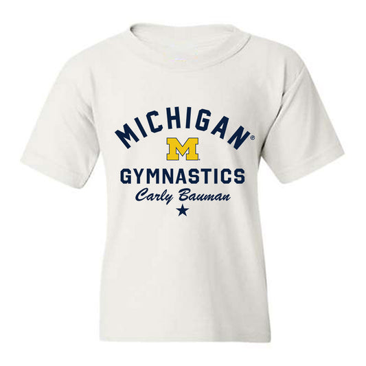 Michigan - NCAA Women's Gymnastics : Carly Bauman - Classic Shersey Youth T-Shirt-0