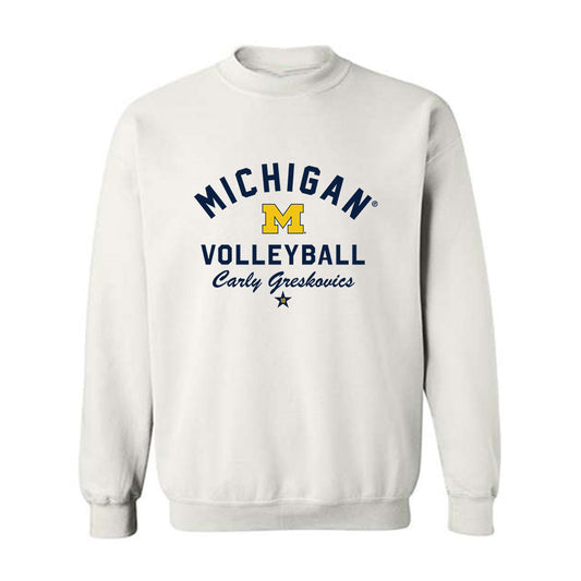 Michigan - NCAA Women's Volleyball : Carly Greskovics - Classic Shersey Crewneck Sweatshirt-0