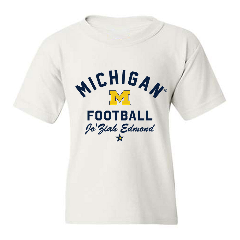 Michigan - NCAA Football : Jo'Ziah Edmond - Classic Shersey Youth T-Shirt-0