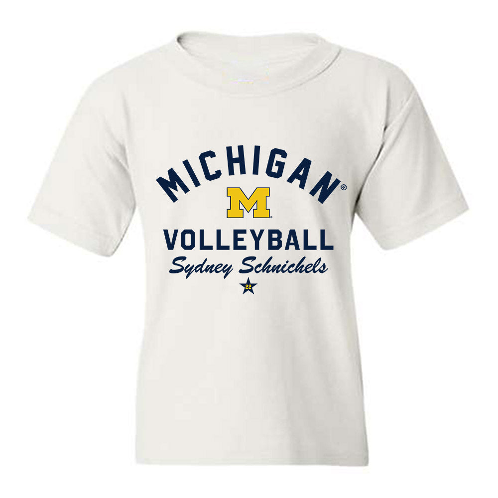 Michigan - NCAA Women's Volleyball : Sydney Schnichels - Classic Shersey Youth T-Shirt-0