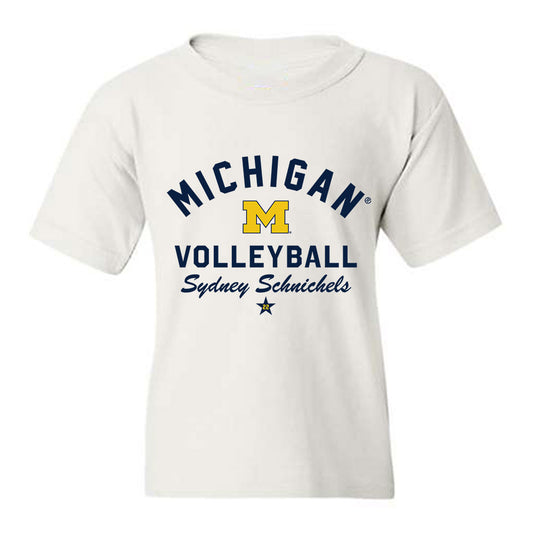 Michigan - NCAA Women's Volleyball : Sydney Schnichels - Classic Shersey Youth T-Shirt-0