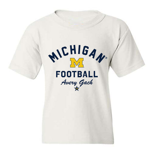 Michigan - NCAA Football : Avery Gach - Classic Shersey Youth T-Shirt-0