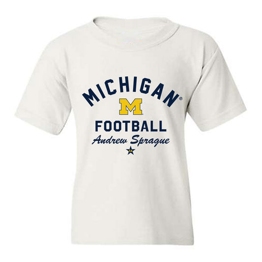 Michigan - NCAA Football : Andrew Sprague - Classic Shersey Youth T-Shirt-0