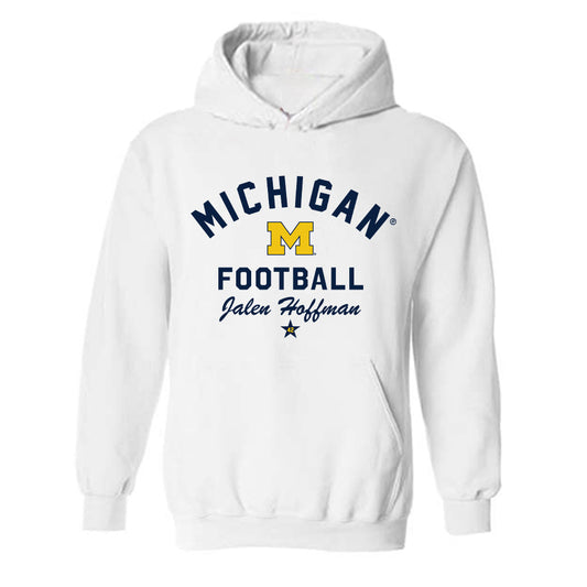 Michigan - NCAA Football : Jalen Hoffman - Classic Shersey Hooded Sweatshirt-0