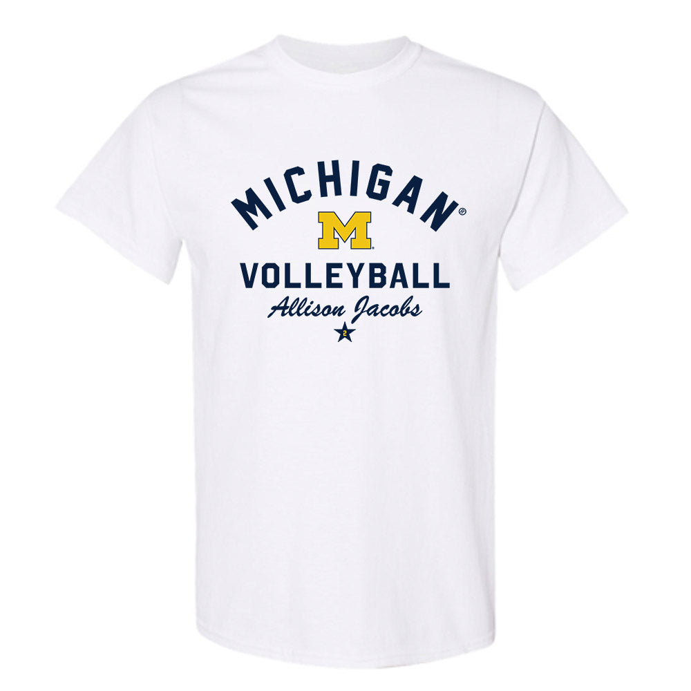 Michigan - NCAA Women's Volleyball : Allison Jacobs - Classic Shersey T-Shirt-0