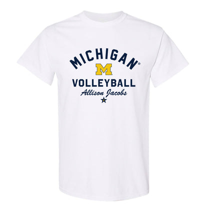 Michigan - NCAA Women's Volleyball : Allison Jacobs - Classic Shersey T-Shirt-0