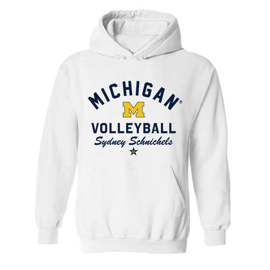 Michigan - NCAA Women's Volleyball : Sydney Schnichels - Classic Shersey Hooded Sweatshirt-0