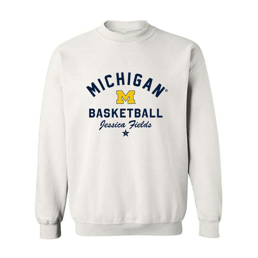 Michigan - NCAA Women's Basketball : Jessica Fields - Classic Shersey Crewneck Sweatshirt-0