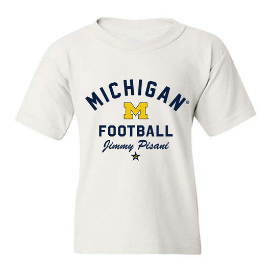 Michigan - NCAA Football : Jimmy Pisani - Classic Shersey Youth T-Shirt-0