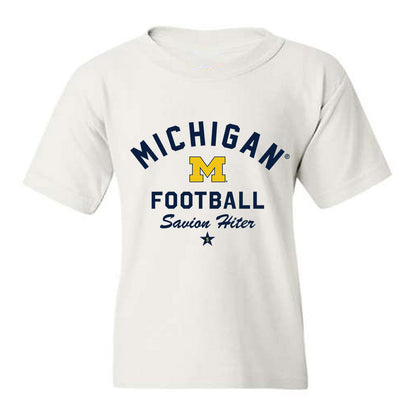 Michigan - NCAA Football : Savion Hiter - Classic Shersey Youth T-Shirt-0