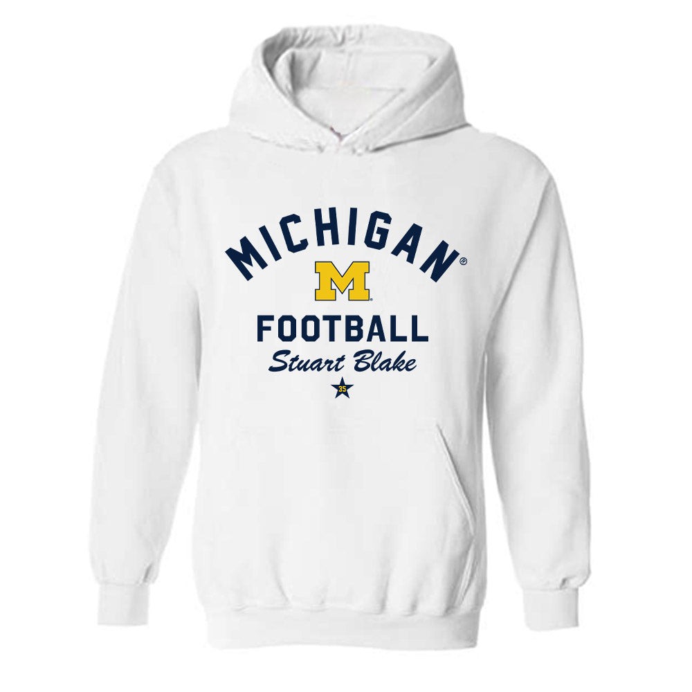 Michigan - NCAA Football : Stuart Blake - Classic Shersey Hooded Sweatshirt-0