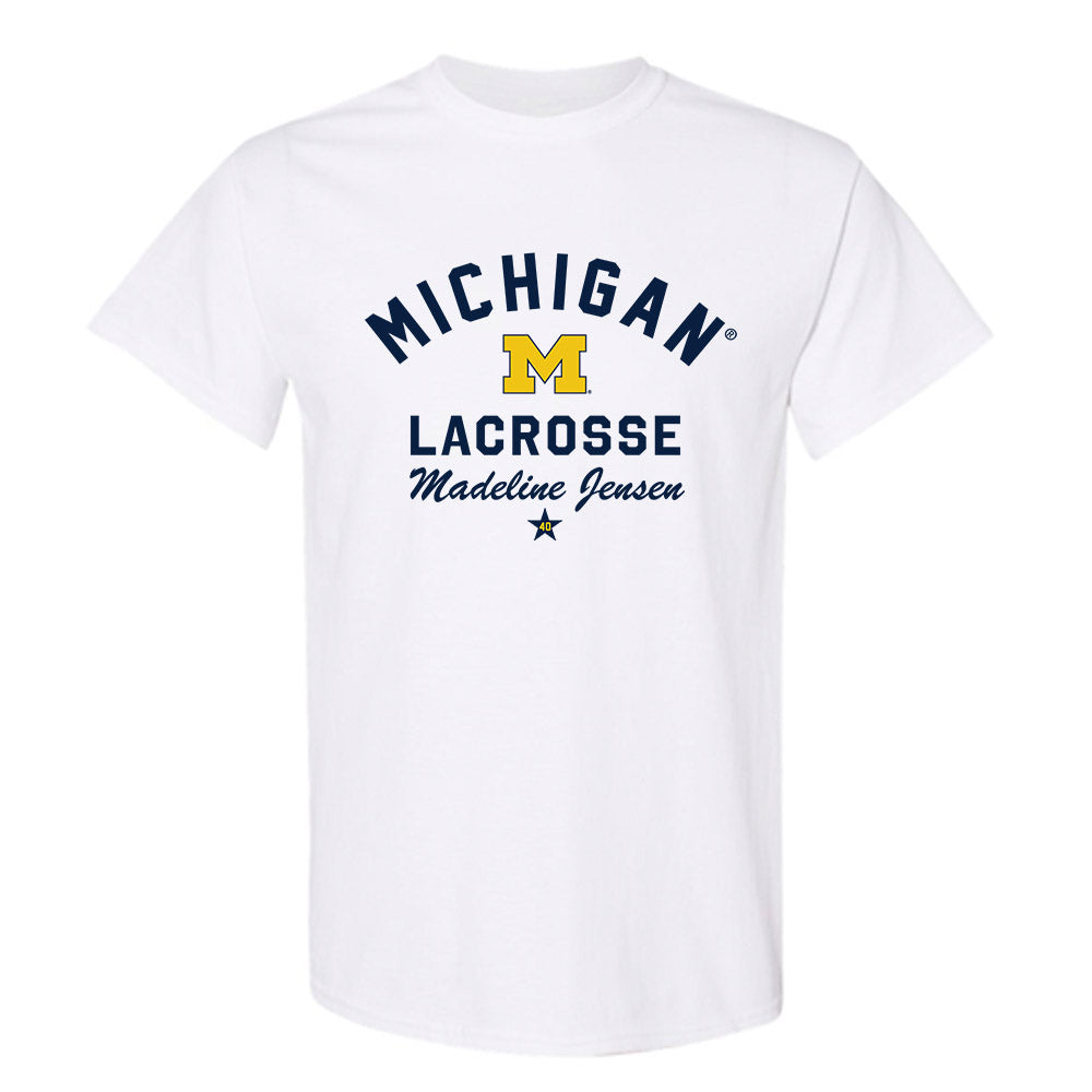 Michigan - NCAA Women's Lacrosse : Madeline Jensen - Classic Shersey T-Shirt-0