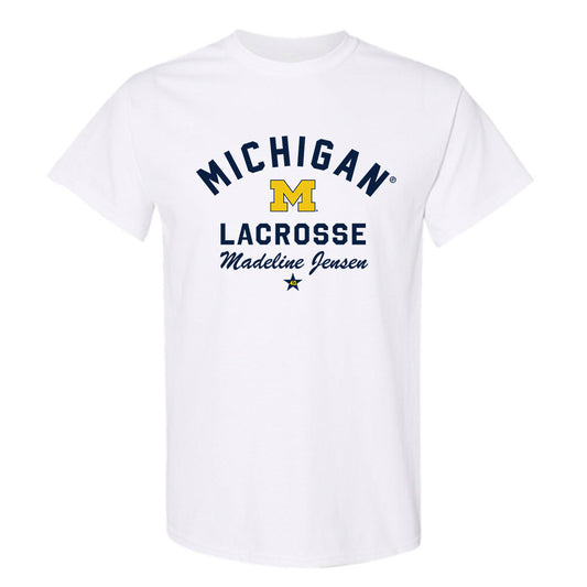 Michigan - NCAA Women's Lacrosse : Madeline Jensen - Classic Shersey T-Shirt-0