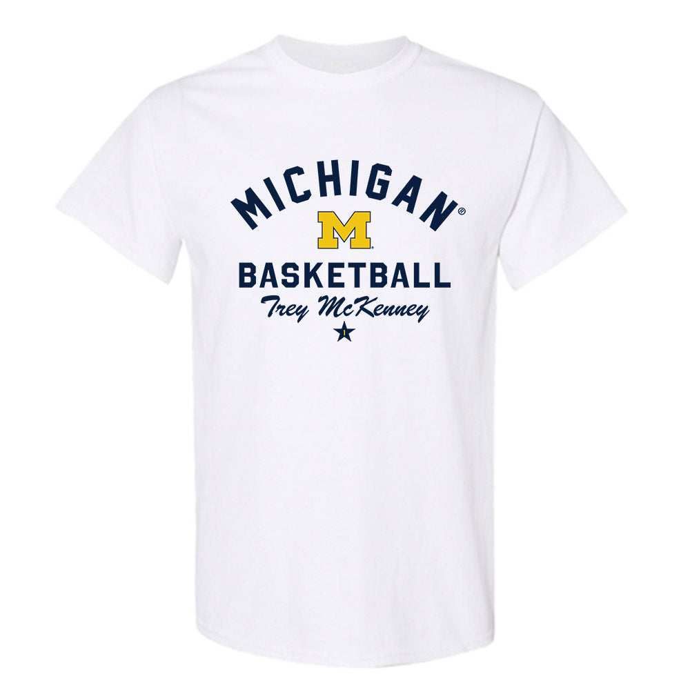 Michigan - NCAA Men's Basketball : Trey McKenney - Classic Shersey T-Shirt-0