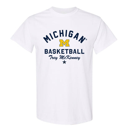 Michigan - NCAA Men's Basketball : Trey McKenney - Classic Shersey T-Shirt-0