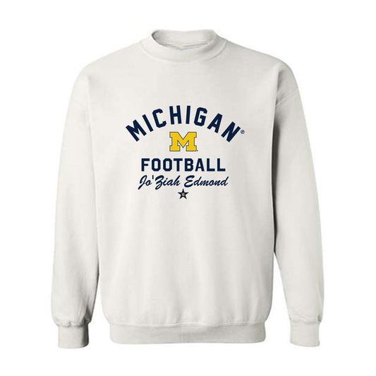 Michigan - NCAA Football : Jo'Ziah Edmond - Classic Shersey Crewneck Sweatshirt-0