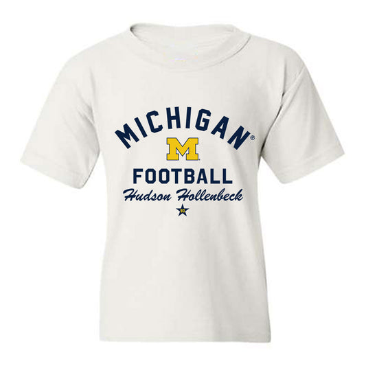 Michigan - NCAA Football : Hudson Hollenbeck - Classic Shersey Youth T-Shirt-0