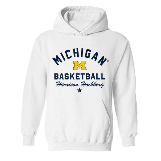 Michigan - NCAA Men's Basketball : Harrison Hochberg - Classic Shersey Hooded Sweatshirt-0