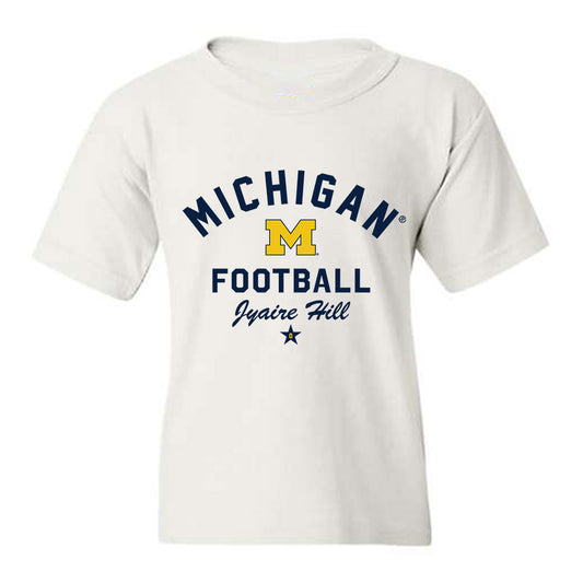 Michigan - NCAA Football : Jyaire Hill - Classic Shersey Youth T-Shirt-0