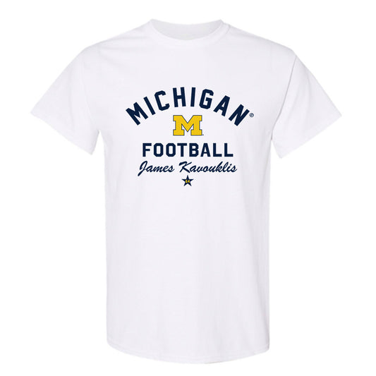 Michigan - NCAA Football : James Kavouklis - Classic Shersey T-Shirt-0