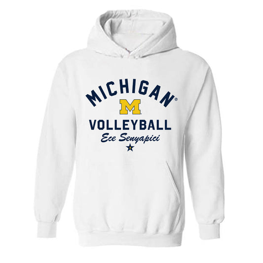 Michigan - NCAA Women's Volleyball : Ece Senyapici - Classic Shersey Hooded Sweatshirt-0