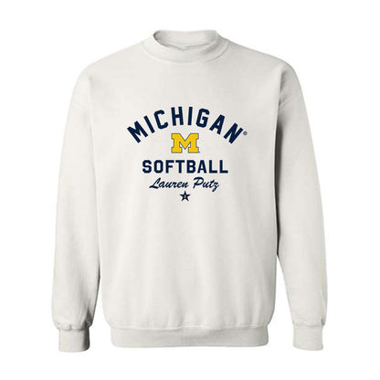 Michigan - NCAA Softball : Lauren Putz - Classic Shersey Crewneck Sweatshirt-0