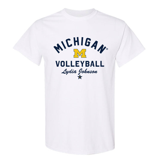 Michigan - NCAA Women's Volleyball : Lydia Johnson - Classic Shersey T-Shirt-0