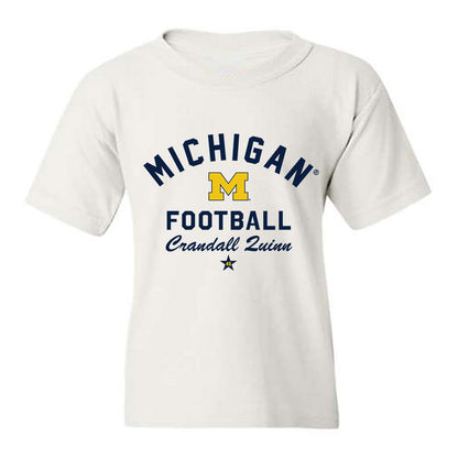 Michigan - NCAA Football : Crandall Quinn - Classic Shersey Youth T-Shirt-0