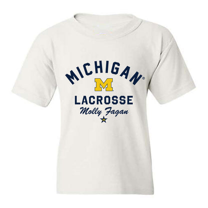 Michigan - NCAA Women's Lacrosse : Molly Fagan - Classic Shersey Youth T-Shirt-0