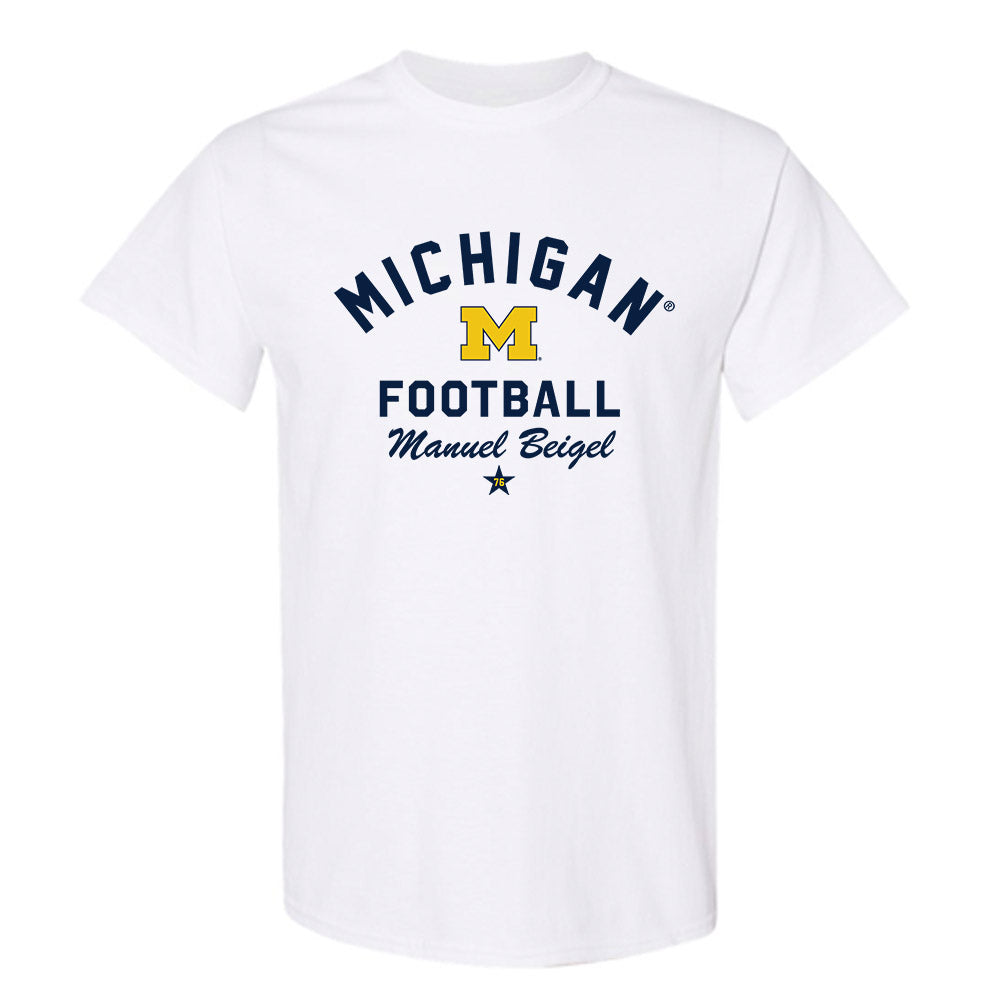 Michigan - NCAA Football : Manuel Beigel - Classic Shersey T-Shirt-0